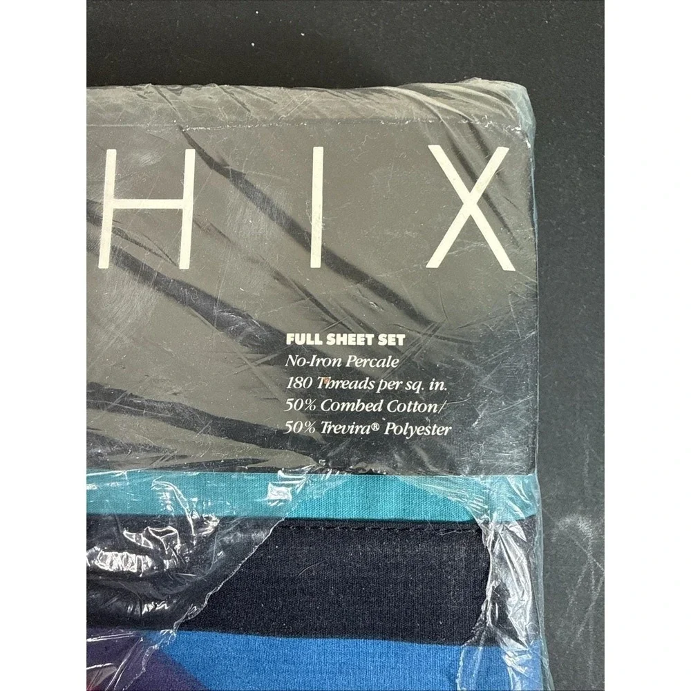 Vintage 1991 Graphix by Stevens sheets New Old Stock Geometric Full Sheet Set